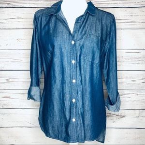 NWOT Apt. 9 Denim Blue Button Up | M